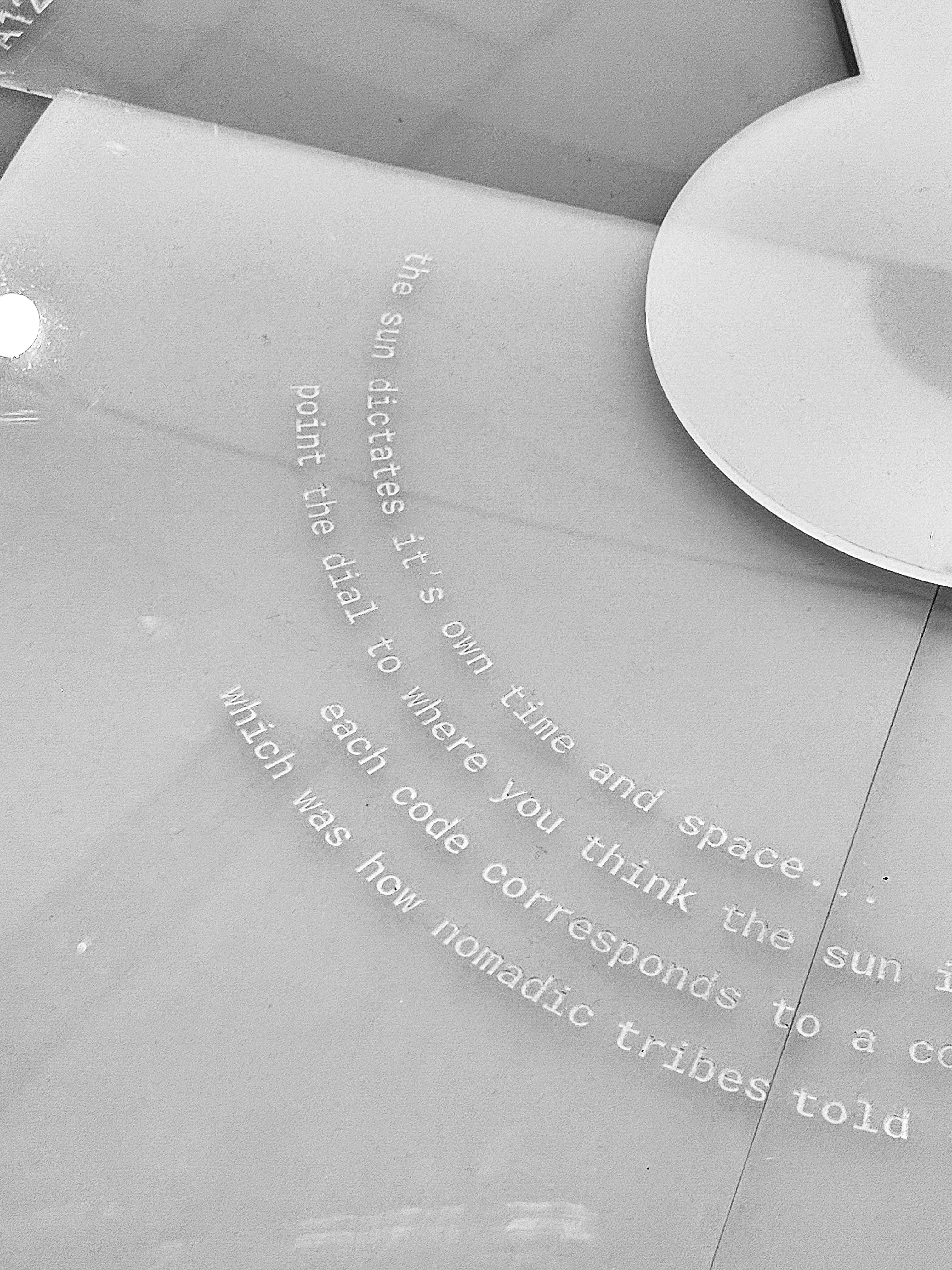 reverse sundial detail